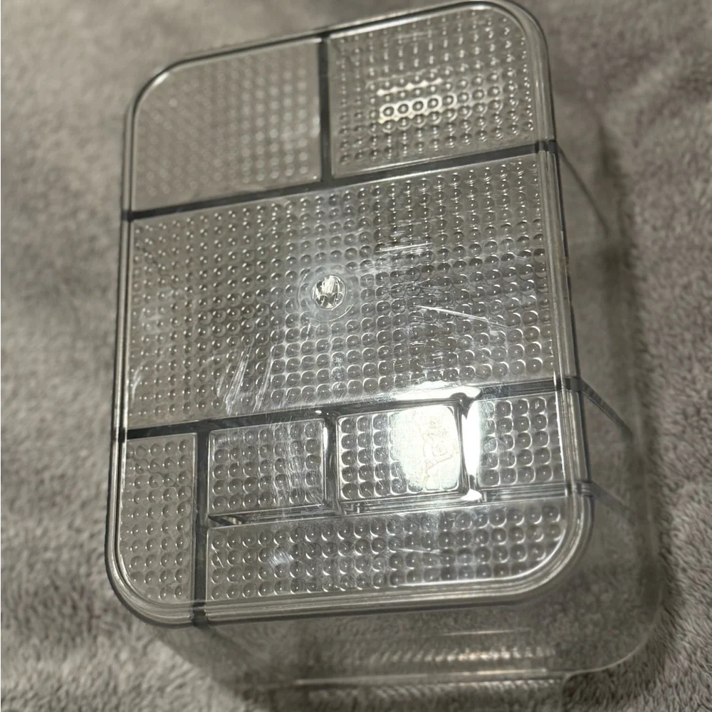 Clear Plastic Organizer with Dividers